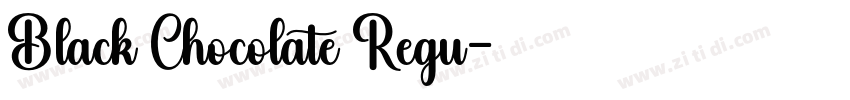 Black Chocolate Regu字体转换